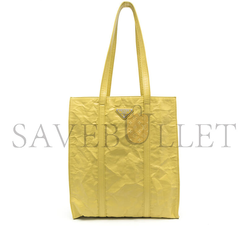 PRADA LOGO PLAQUE COLOR-BLOCK TOTE BAG 1BG459 (33*30*8cm)